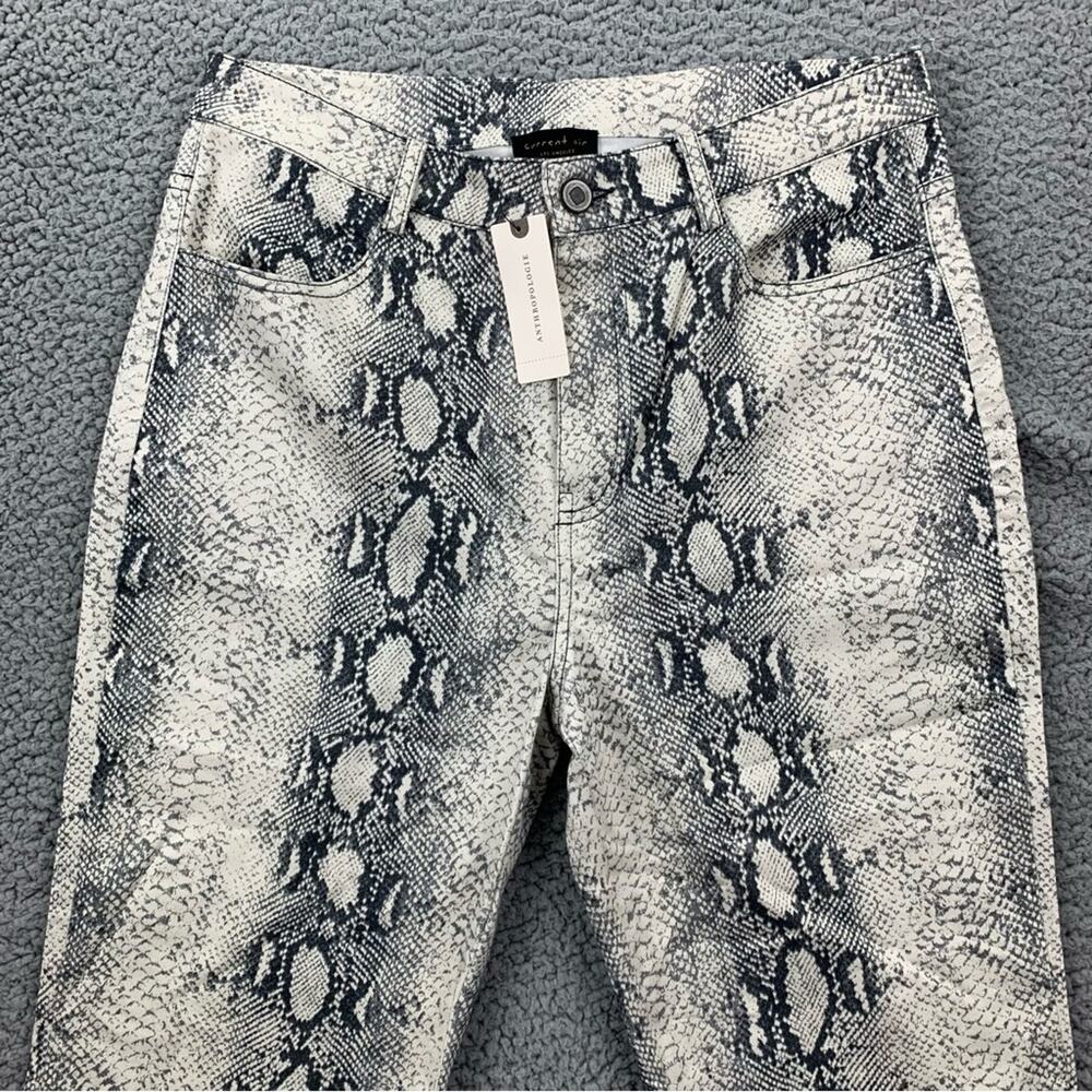 Current Air by Anthropologie Lela Snake Printed Straight Leg Pants  -  Size: M - Picture 2 of 16